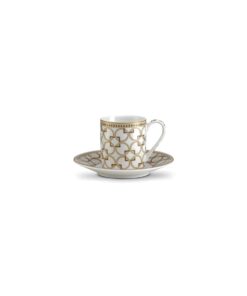 Sada 2 šálok na espresso s podšálkou Dekora 80 ml