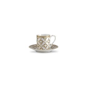 Sada 2 šálok na espresso s podšálkou Dekora 80 ml