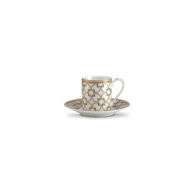 Sada 2 šálok na espresso s podšálkou Dekora 80 ml