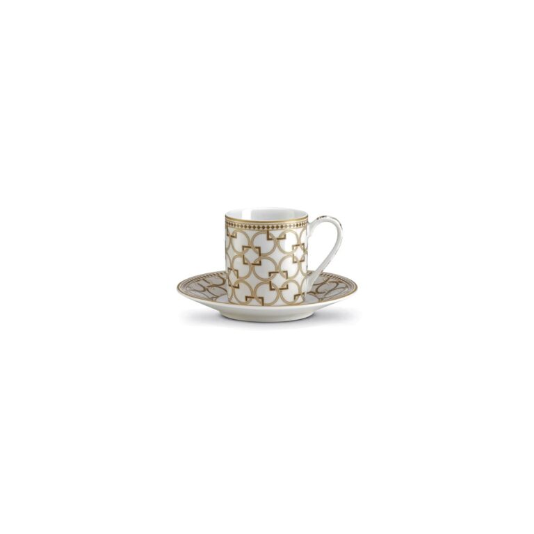 Sada 2 šálok na espresso s podšálkou Dekora 80 ml