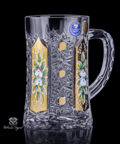 Krištáľový brúsený pohár Laura na pivo 500 ml ručná maľba