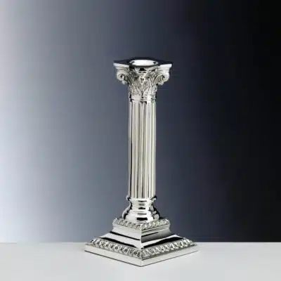 Strieborný svietnik Empire 20 cm