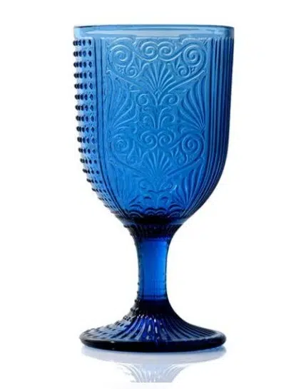 Poháre na stopke Mib 350 ml modrá