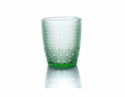 Poháre na vodu Moza 320 ml zelená