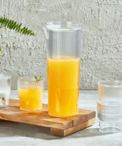 Sada karafy 1500 ml+4 priehľadné poháre