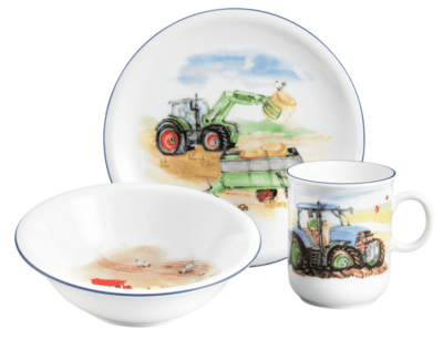Detský porcelán 3 dielna sada TRAKTOR
