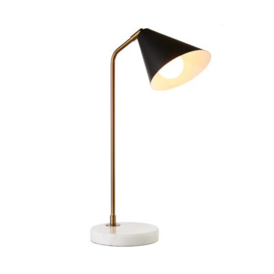 Stolová lampa kov - mramor 33x18 cm