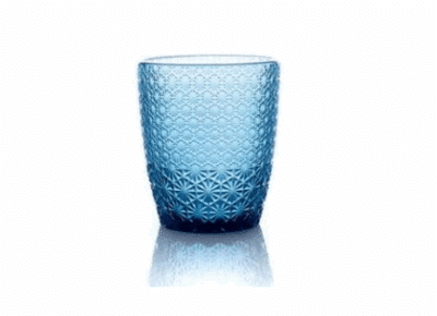 Poháre na vodu Moza 320 ml modrá