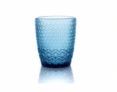 Poháre na vodu Moza 320 ml modrá