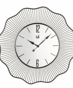Nástenné hodiny so zrkadlom a kovom Ø80x3,5 cm