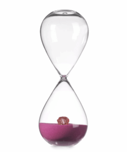 Ružové presýpacie hodiny Amore 26 cm