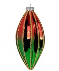 Vianočná guľa 5,50 x 13 cm - sada 6 ks