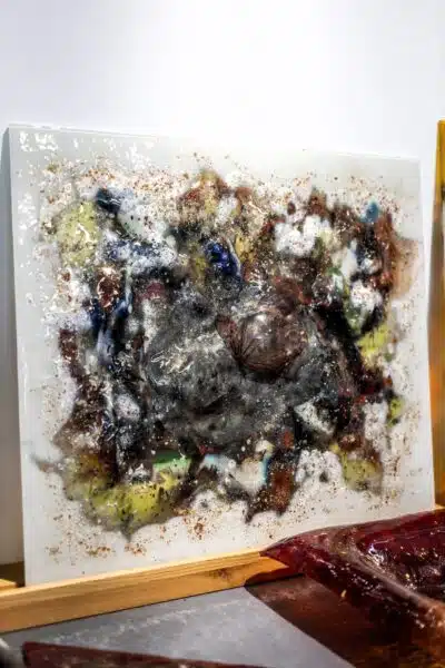 Umelecké sklo Veronika Rusňáková 73x84 cm