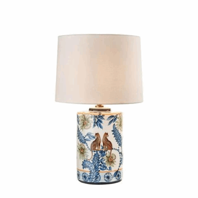 Porcelánová stolová lampa 35,5x63 cm