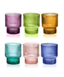 Set 6 pohárov na vodu Todo 300 ml rôzne farby