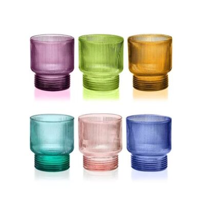 Set 6 pohárov na vodu Todo 300 ml rôzne farby