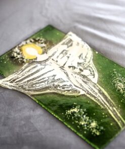 Umelecké sklo Veronika Rusňáková 21x32 cm