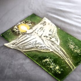 Umelecké sklo Veronika Rusňáková 21x32 cm