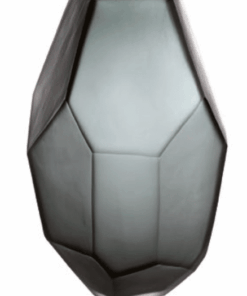 Váza Iceglass 30 cm šedá