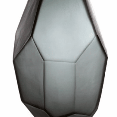 Váza Iceglass 30 cm šedá