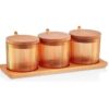 Stojan na korenie 28x9x10 cm v oranžovej farbe