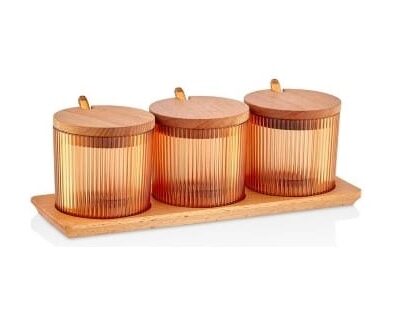 Stojan na korenie 28x9x10 cm v oranžovej farbe