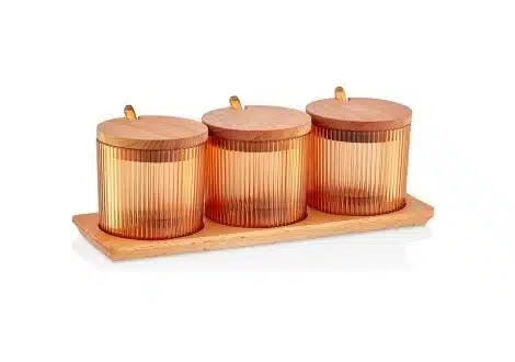 Stojan na korenie 28x9x10 cm v oranžovej farbe