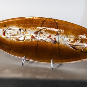 Umelecké sklo Veronika Rusňáková 18x48 cm