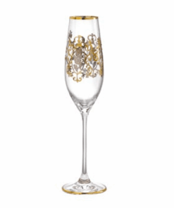 Poháre na šampanské Cristal gold