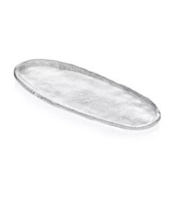 Podnos oválny DIAMAN číry 43 x 16 cm H2 cm