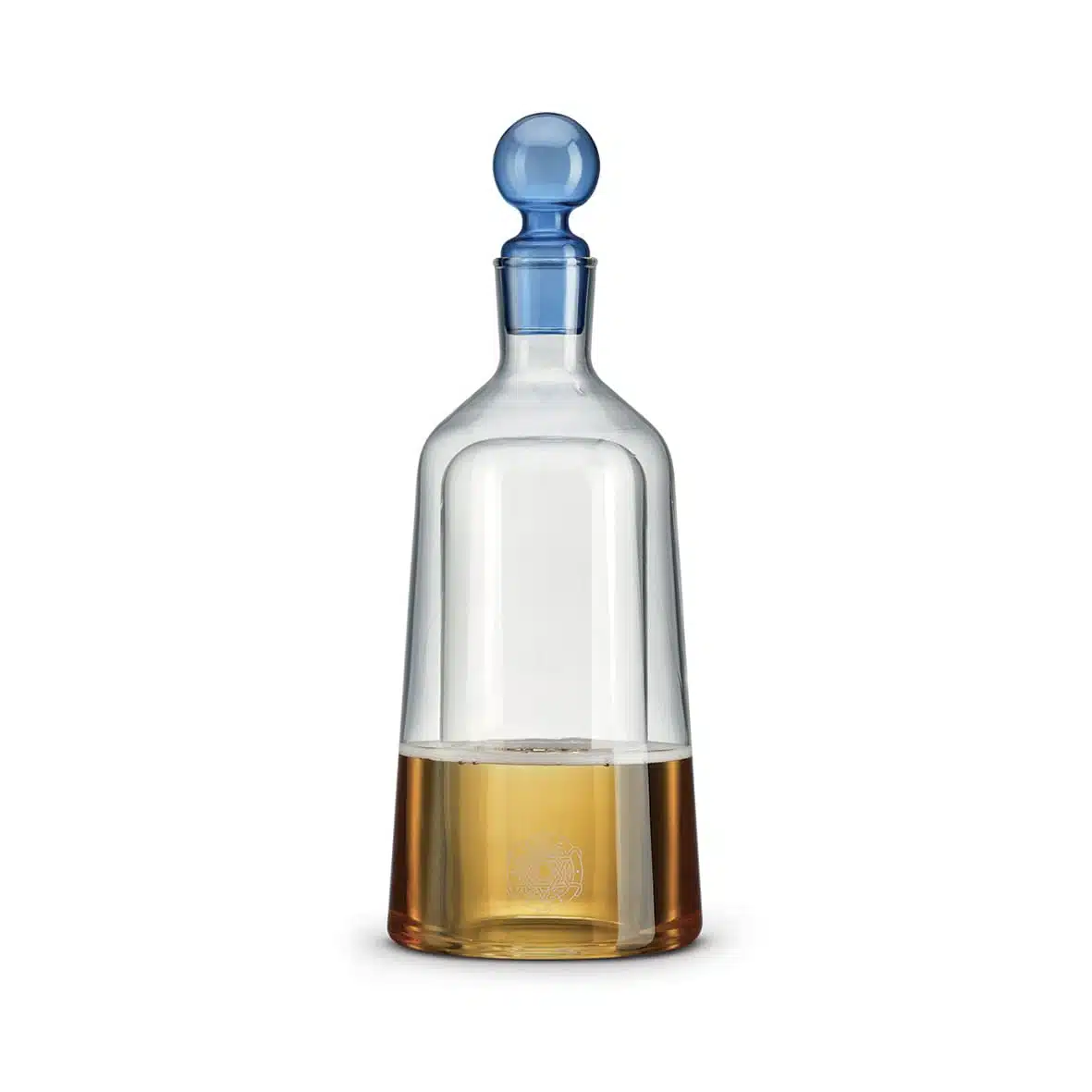 Dekantér so 4 pohármi a modrým uzáverom 850 ml – Obrázok 2