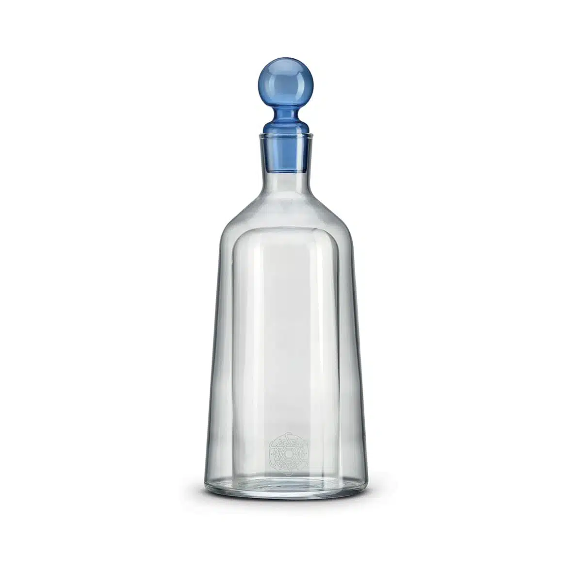 Dekantér so 4 pohármi a modrým uzáverom 850 ml – Obrázok 3