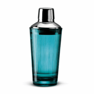 Sivozelený sklenený šejker Milan 370 ml