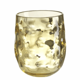 Poháre Murano 400 ml žltá
