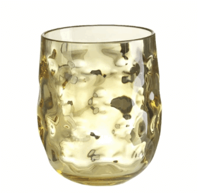Poháre Murano 400 ml žltá