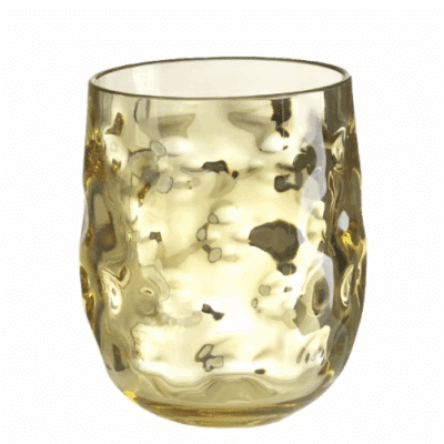 Poháre Murano 400 ml žltá