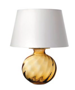 Stolová lampa ELIOT jantár 55 cm
