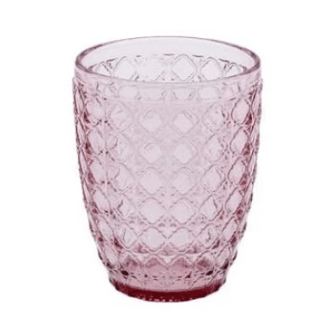 Poháre na vodu Viva 350 ml ružová
