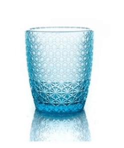 Poháre na vodu Moza 320 ml bledomodrá