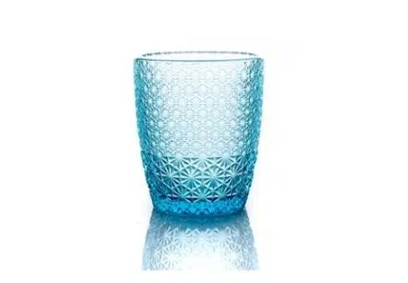 Poháre na vodu Moza 320 ml bledomodrá