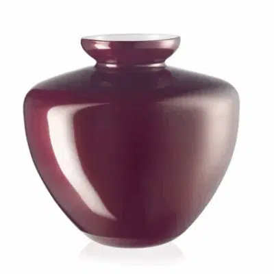 Váza Capal lesklá vínová červená 22 cm