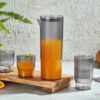 Sada karafy 1500 ml+4 dymových pohárov