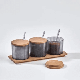 Stojan na koreniny 28x9x10 cm dymovej farby