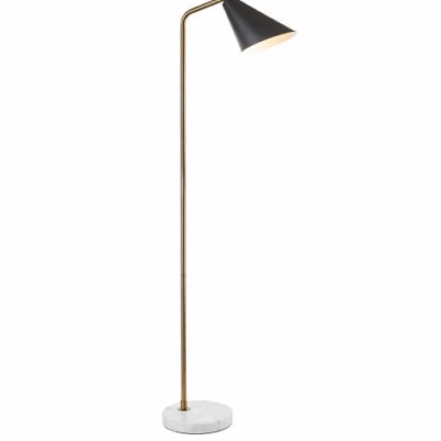 Stojanová lampa kov - mramor 55x27x160 cm