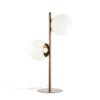 Stolná lampa z kovu a skla 33x18