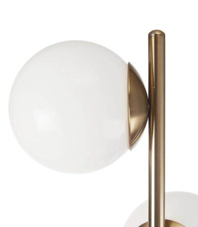 Stolná lampa z kovu a skla 33x18 - Image 2