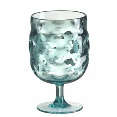 Poháre na stopke Murano 360 ml modrá