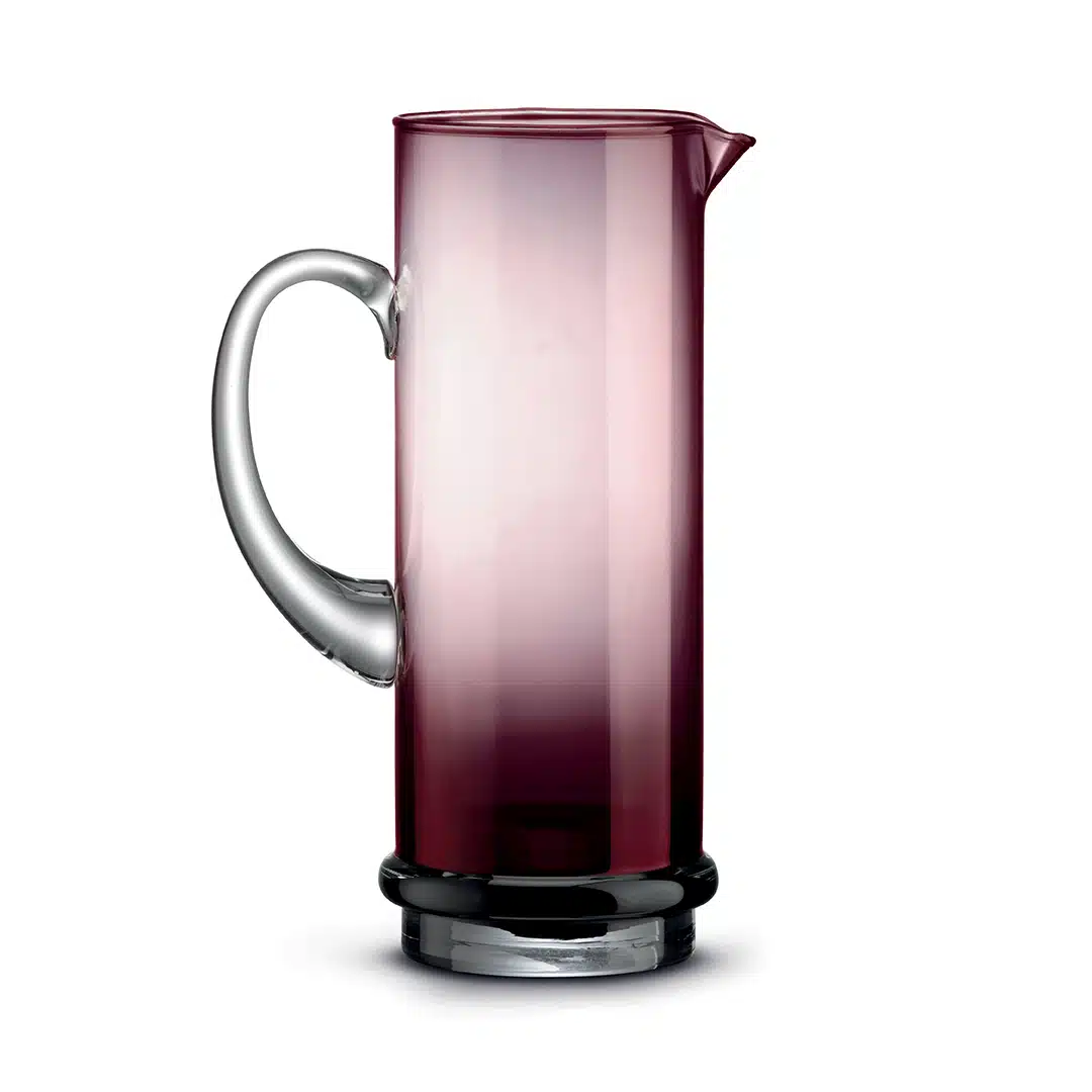 Sklenená karafa 1300 ml fialová