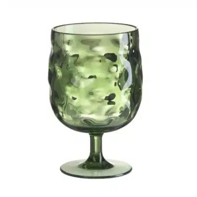 Poháre na stopke Murano 360 ml zelená