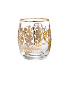 Pohár na vodu Cristal gold